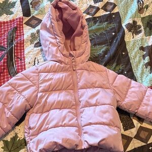 The Children's Place Pink Hooded Puffer Jacket